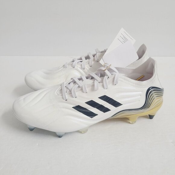 NEW Adidas Copa Sense.1 SG Soccer Cleats HP7841 Size 7.5 White Gold